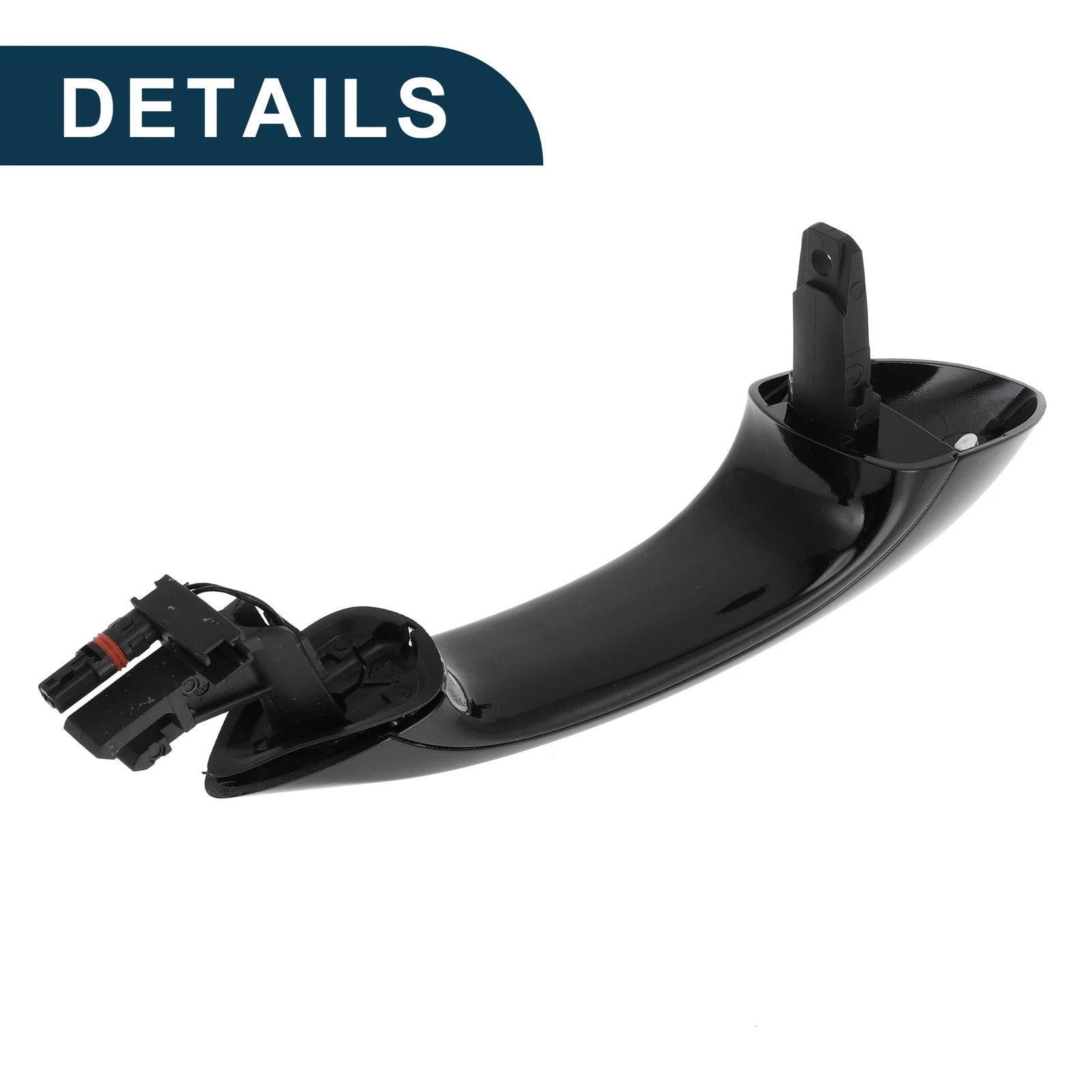 Exterior Door Handle Replacement for BMW F07 F10 Rear Left Black Silver (2011–2016)
