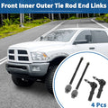 Front Inner Outer Tie Rod End Link Kit (4 pcs) for Dodge Ram 2500 (2003–2010)