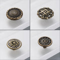 Set of 10 Antique Pull Knob Drawer Handles for Cabinet Hardware