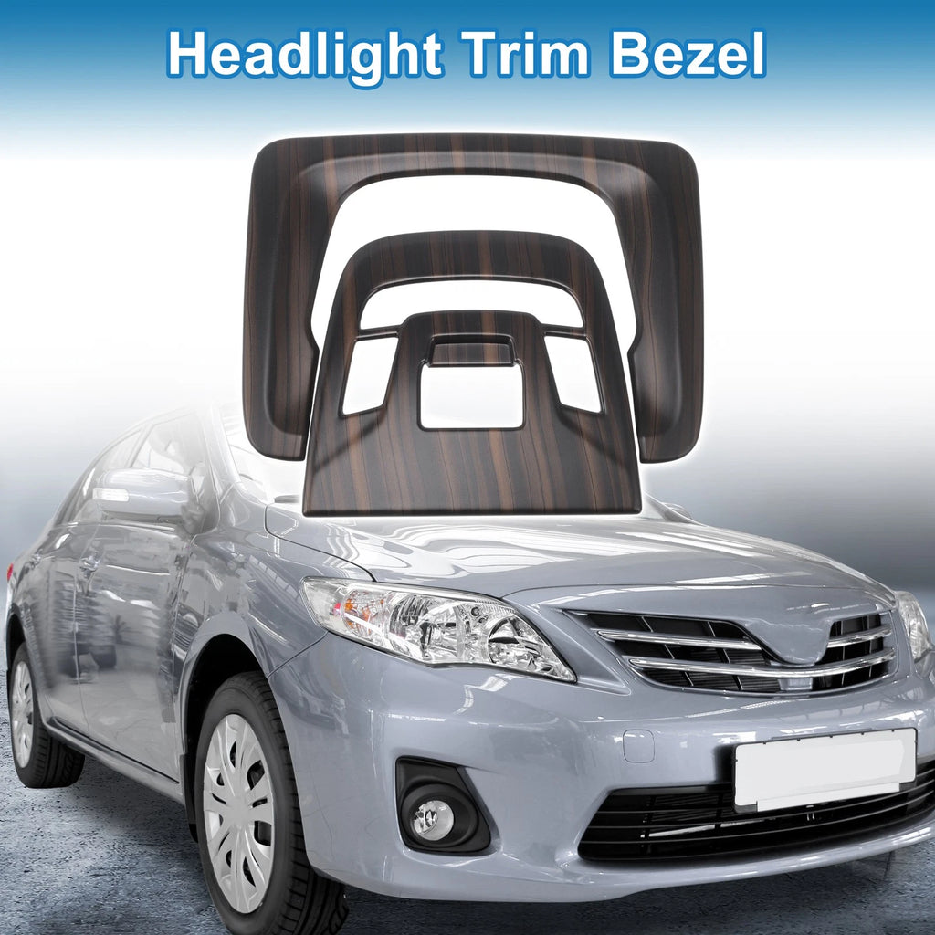 Front Row Headlight Trim Bezel Set ABS for Toyota Corolla (2022–2024)