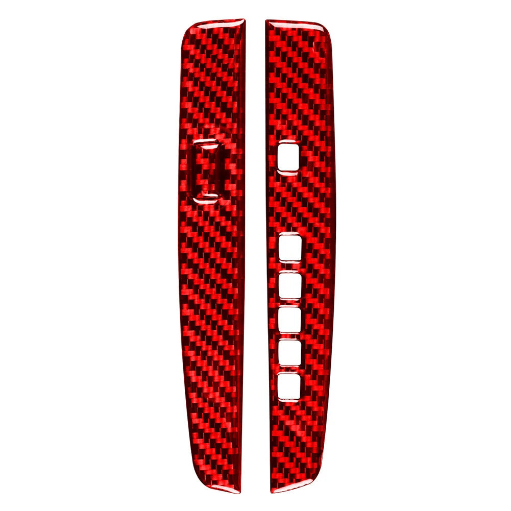 Red Carbon Fiber Gear Shift Cover Trim for Honda Accord (2013–2017) RHD