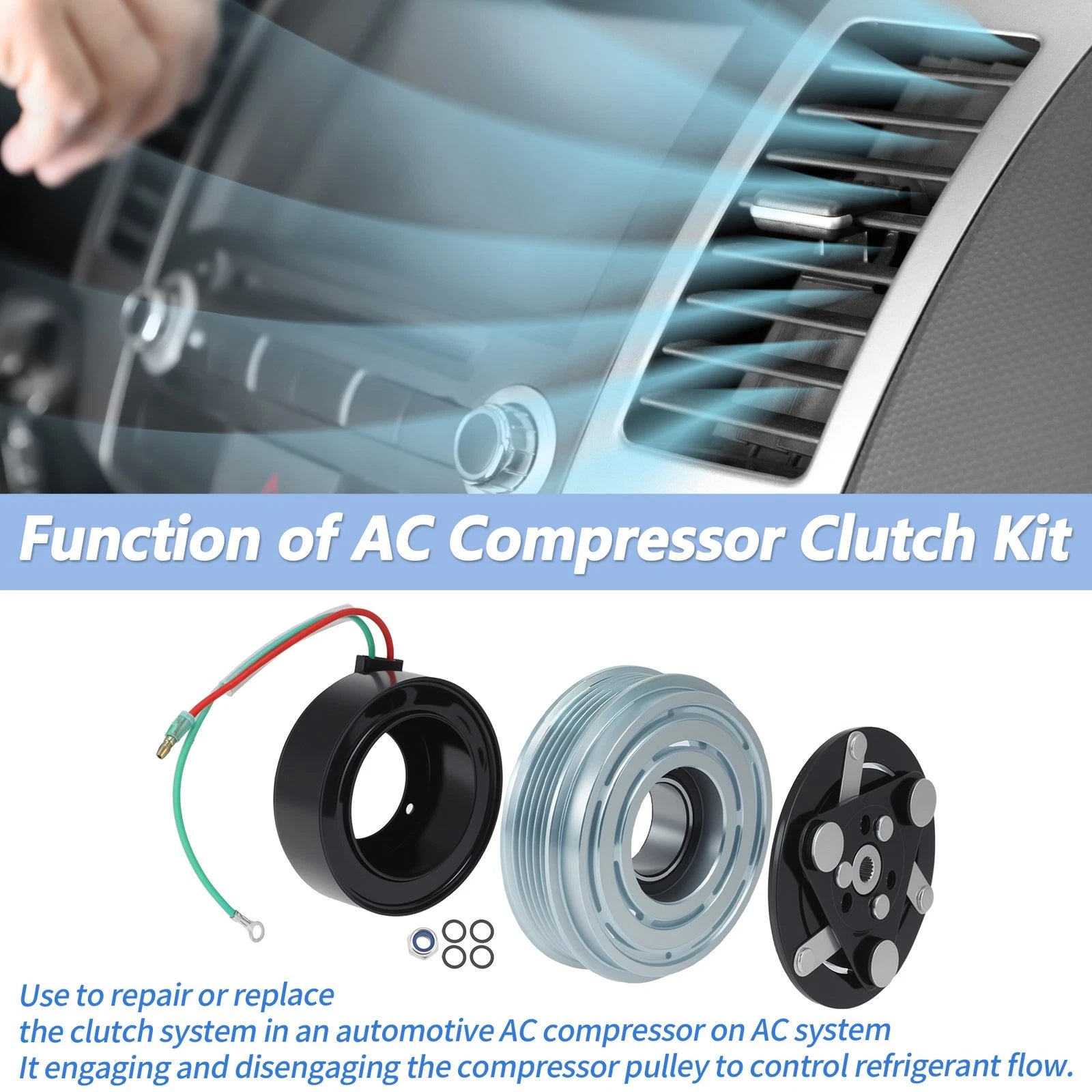 AC Compressor Clutch for Honda Fit (2007–2008) TRSE07