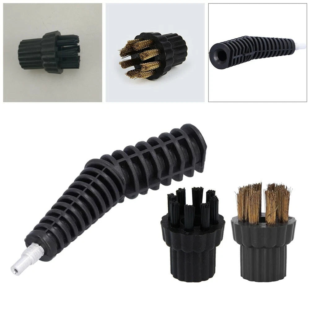 3X Brush Head Set for Steam Mop Nozzle (Compatible with )