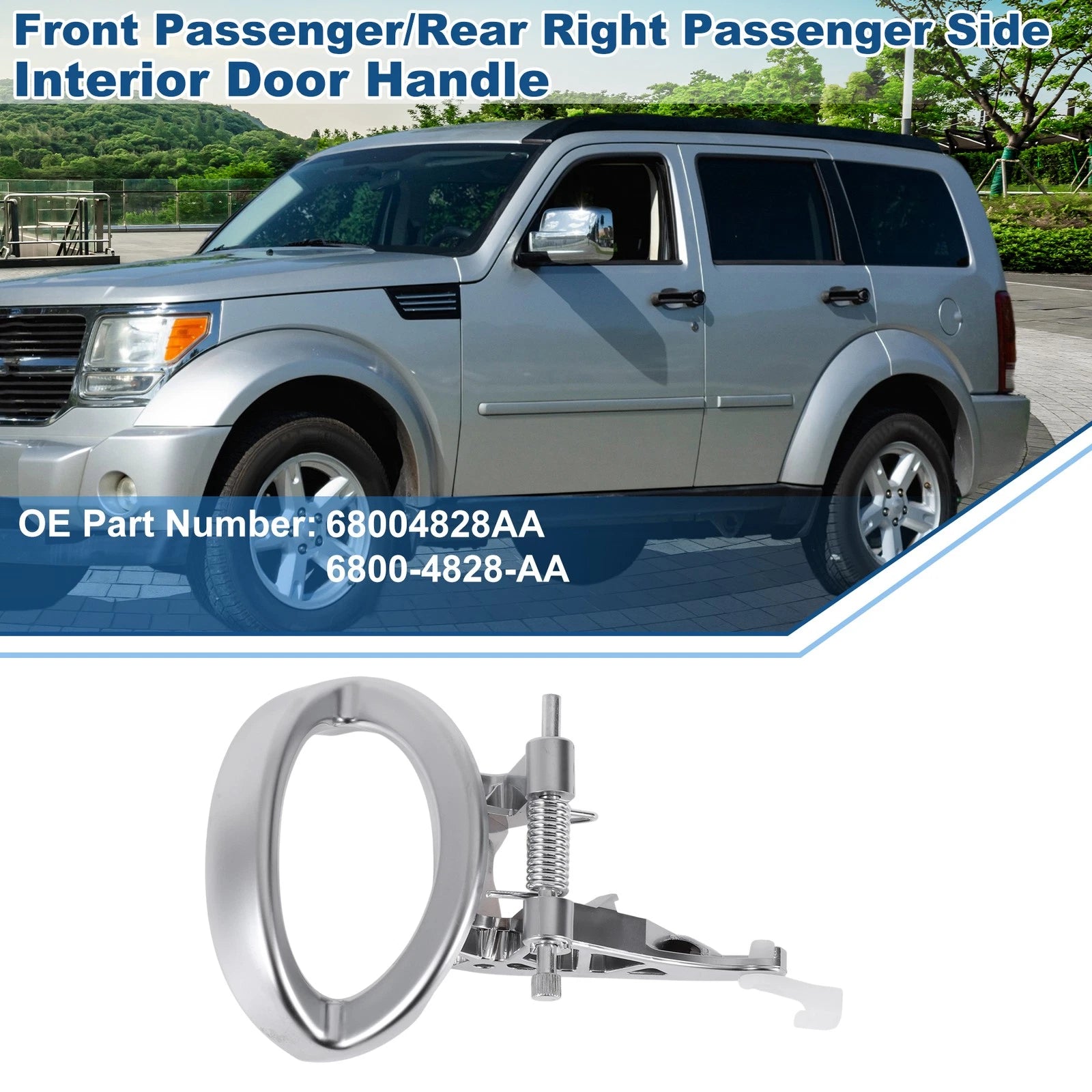 Front Driver Side Interior Door Handle for Dodge Nitro (2007–2011) No. 68004828AA