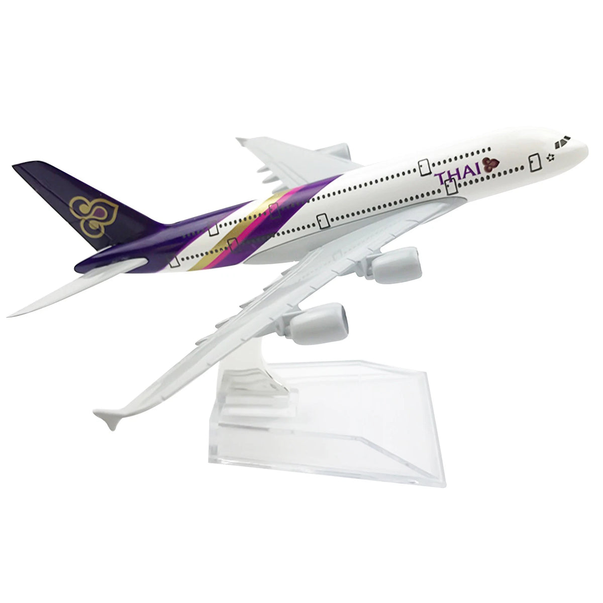 1/400 A380 Model Aircraft with Display Stand for Thai Airlines