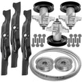 Spindle and Blade with Pulley Belt for Troy-Bilt TB 2450 (2014–2017)