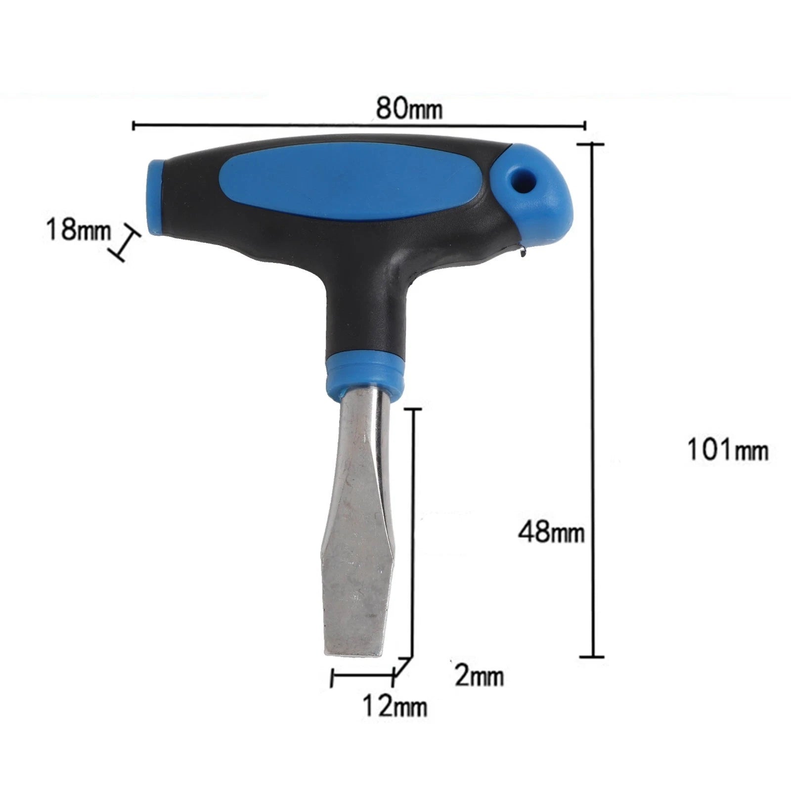 Ergonomic T Handle Flathead Screwdriver for Easy Access to Slotted Screws