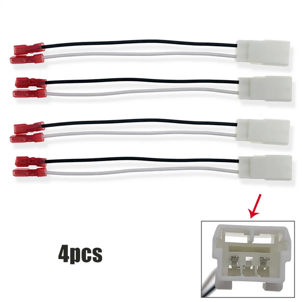 4Pcs Speaker Harness Adapter Connector For Chrysler Dodge Jeep Vehicles 72-6514