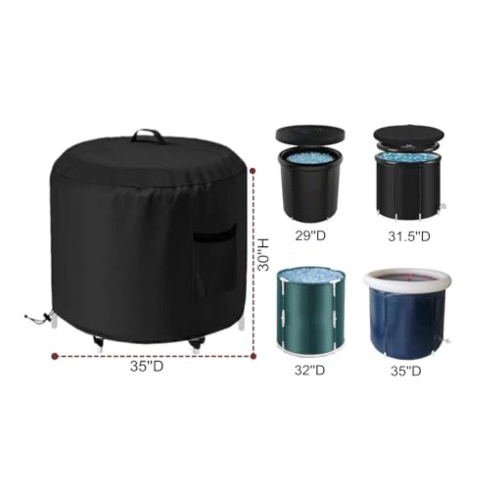 Waterproof Ice Bath Tub Cover for Portable Outdoor Use