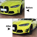 1 Pair ABS Front Bumper Splitters Spoiler for BMW M3 M4 (2021–2024)