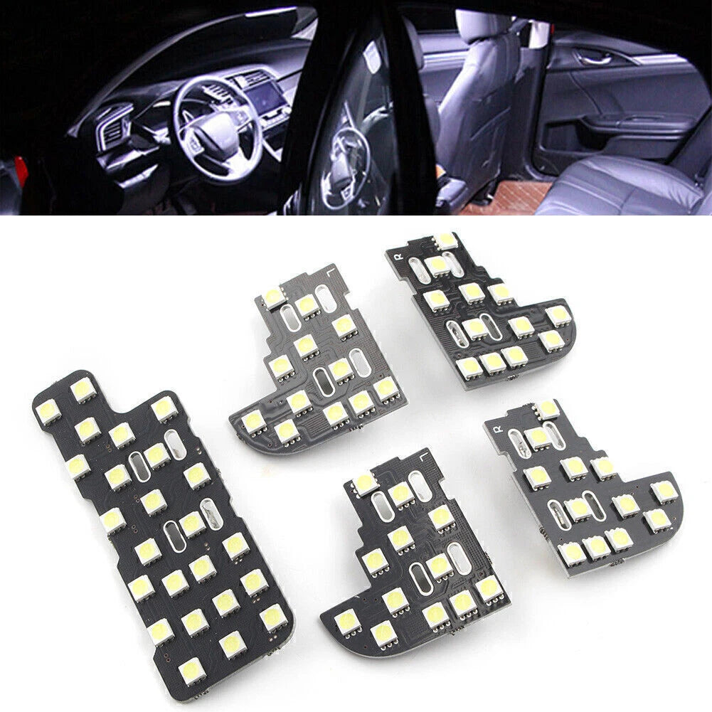 Interior Dome Map Reading Lights Kit White for Honda Odyssey (2005–2008)