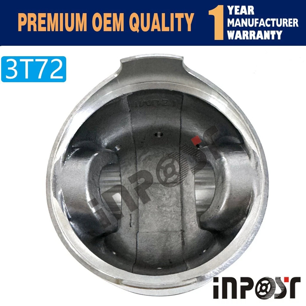 Set of 3 Piston with Ring STD for Yanmar 3T72HL (72mm)