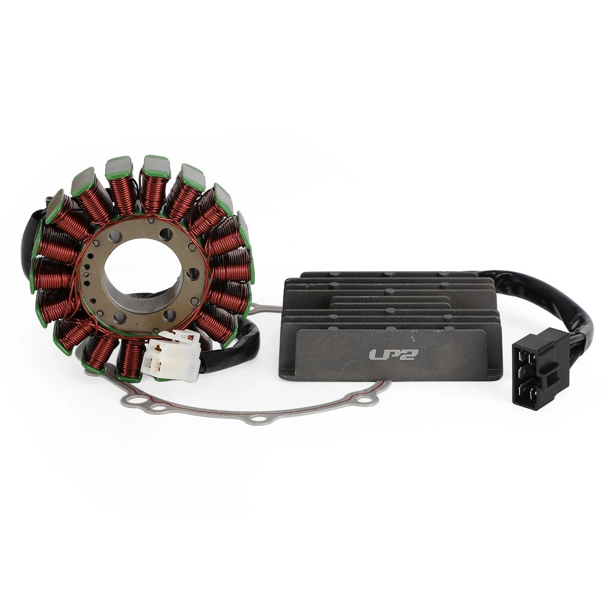 Magneto Coil Stator + Voltage Rectifier + Gasket for Suzuki GSXR 600 750 (2004–2005)