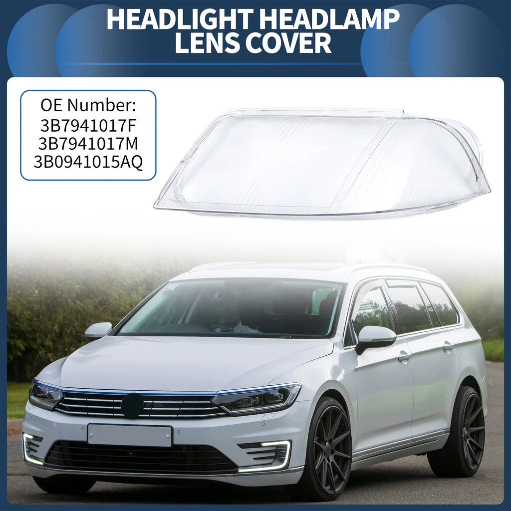 Headlight Lens Cover Front Left for Volkswagen Passat B5.5 (2001–2005)