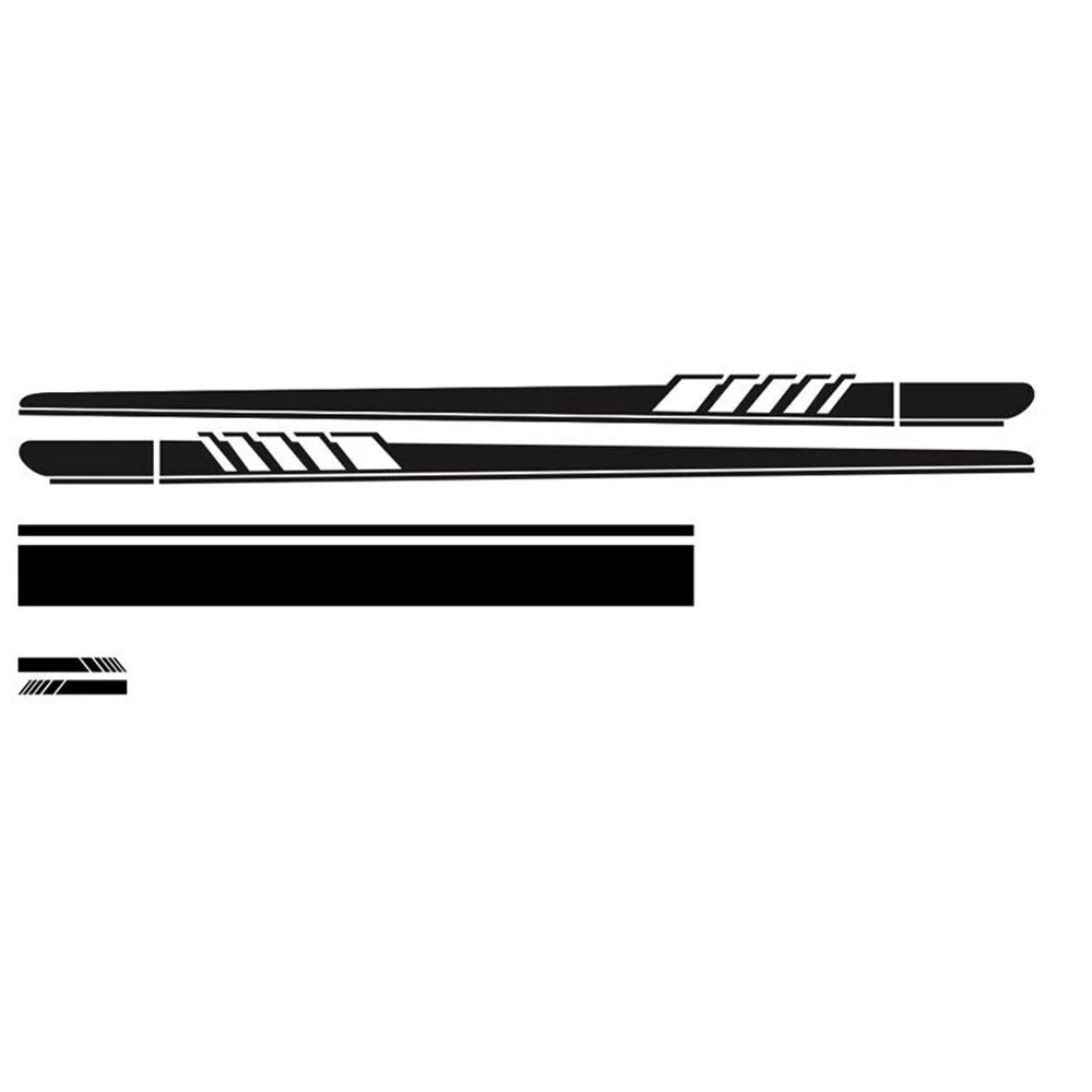 Decals Car Stickers for (2010–2023) - Black Stripe Set