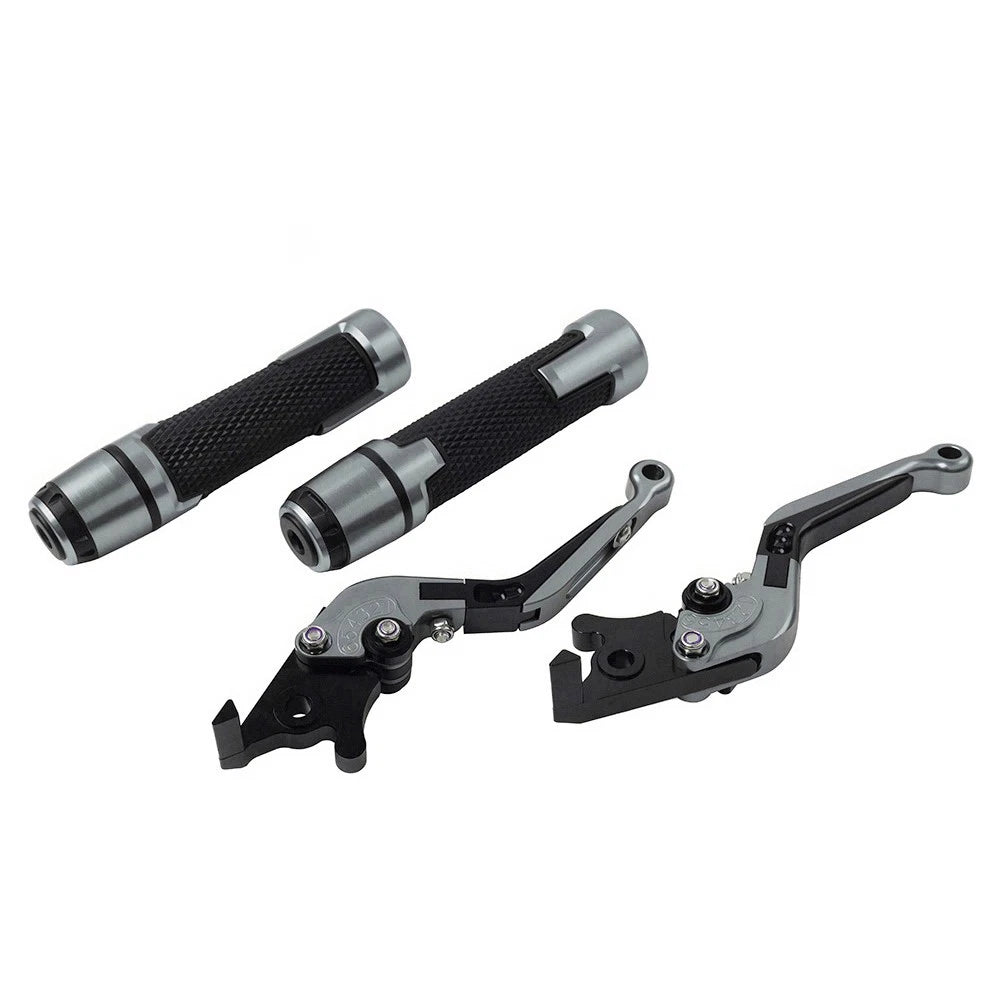 CNC Brake Clutch Levers Handlebar Grips Set for Suzuki GSXR150 (2017–2023)