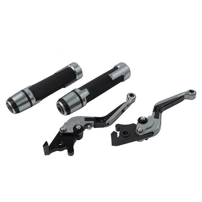 CNC Brake Clutch Levers Handlebar Grips Set for Suzuki GSXR150 (2017–2023)