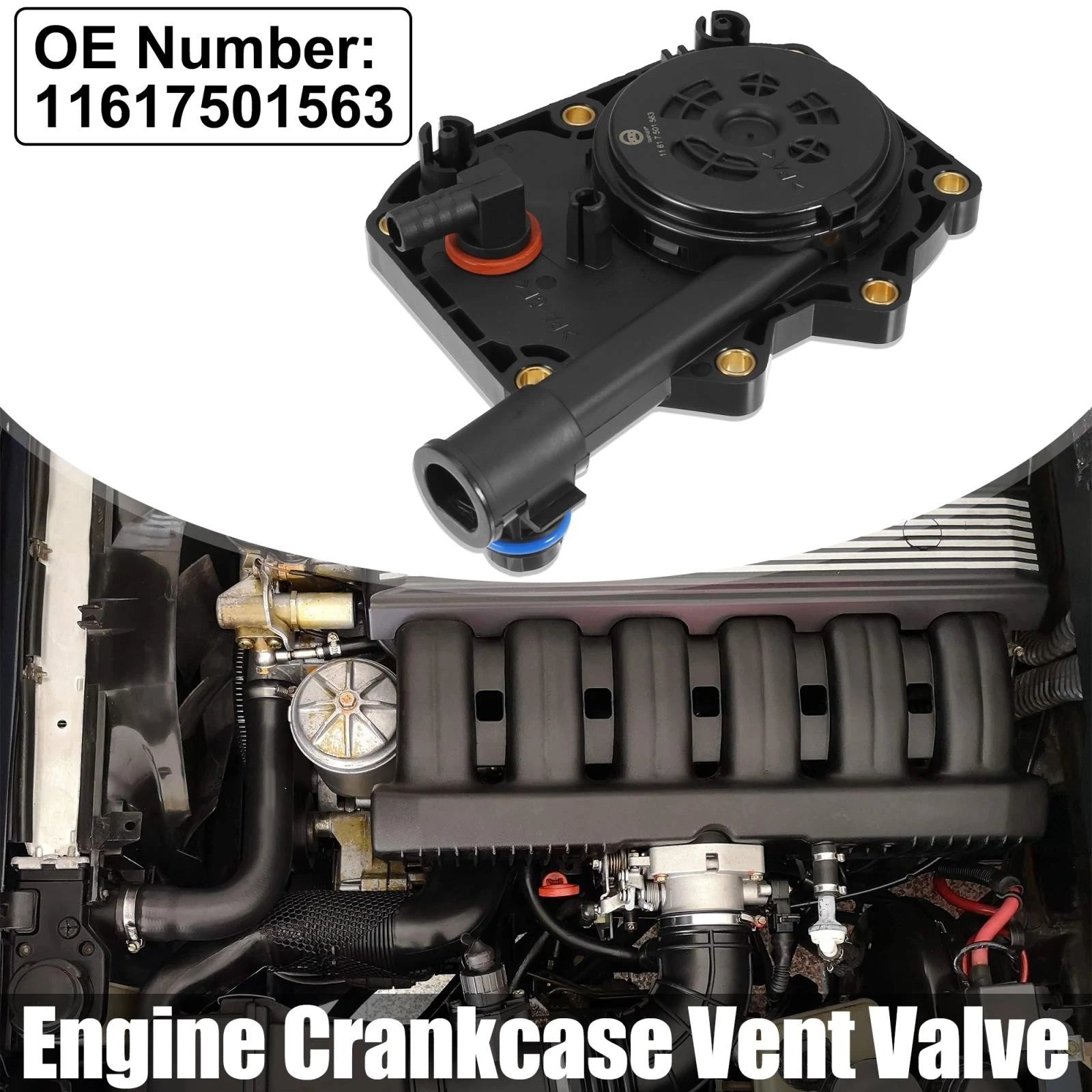 Crankcase Vent Valve Replacement for BMW 740i 530i 540i (1996–2003)