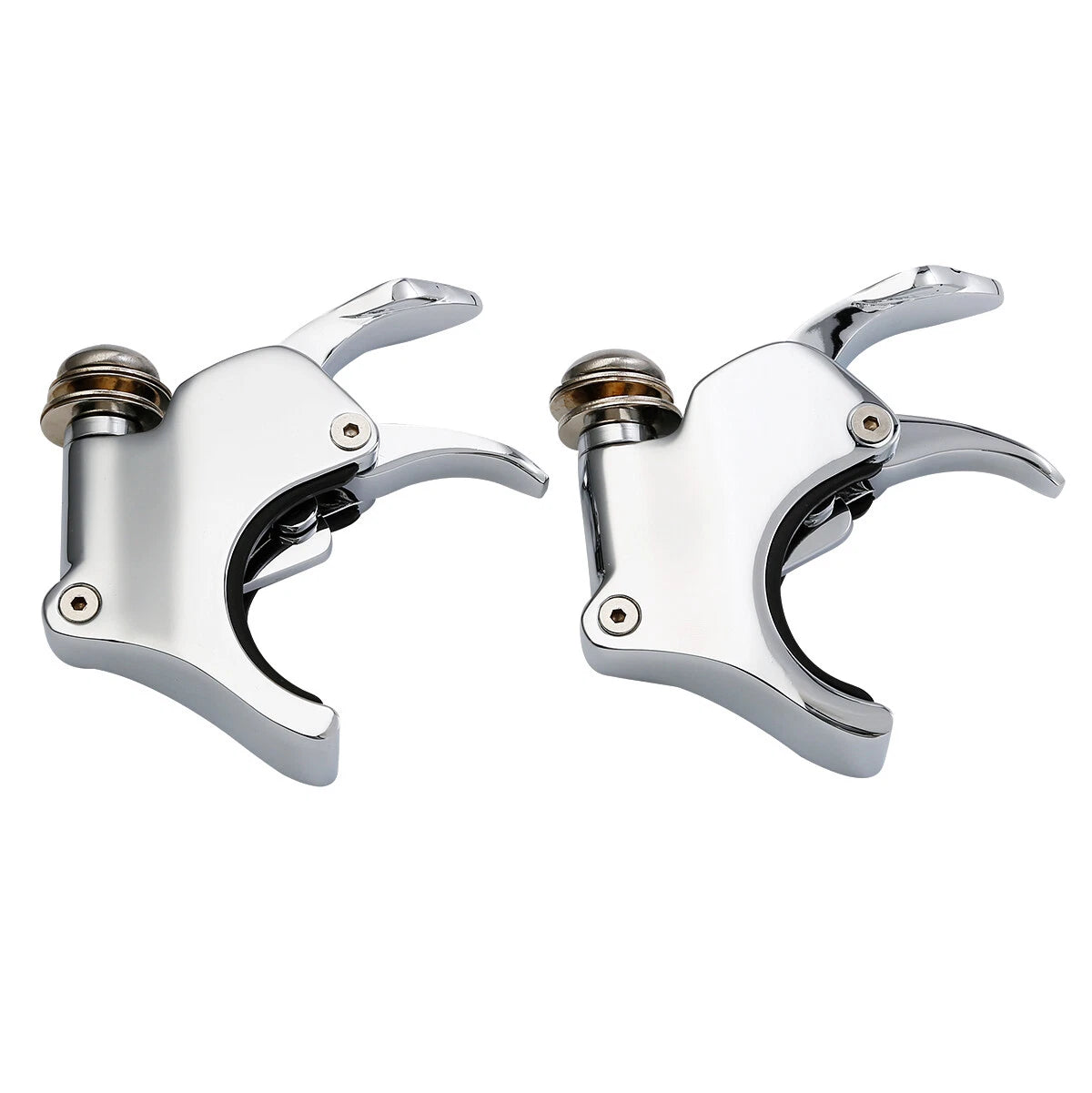 Chrome 49mm Windshield Clamps for Harley V Rod VROD (2002–2010)