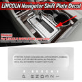Shifter Sticker for Lincoln Navigator (2007–2010) Matte Silver Decal