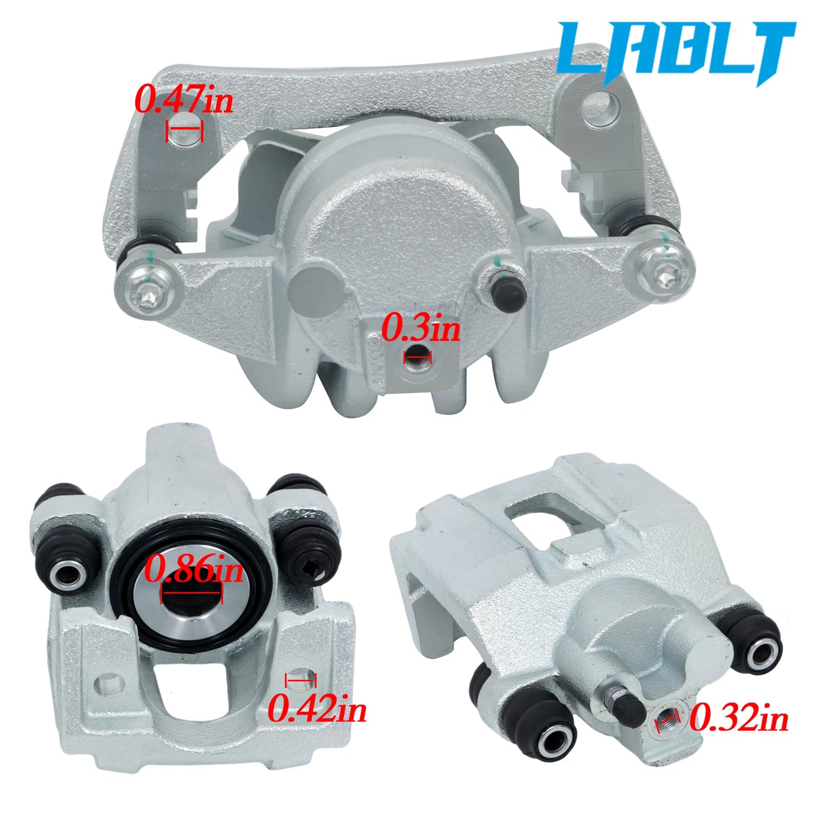 4X Brake Calipers W/ Bracket for Jeep Liberty (2003–2007) LABLT