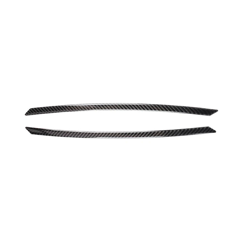 Carbon Fiber Front Headlight Eyebrows Eyelids Trim For Audi A4 A5 2009-2016