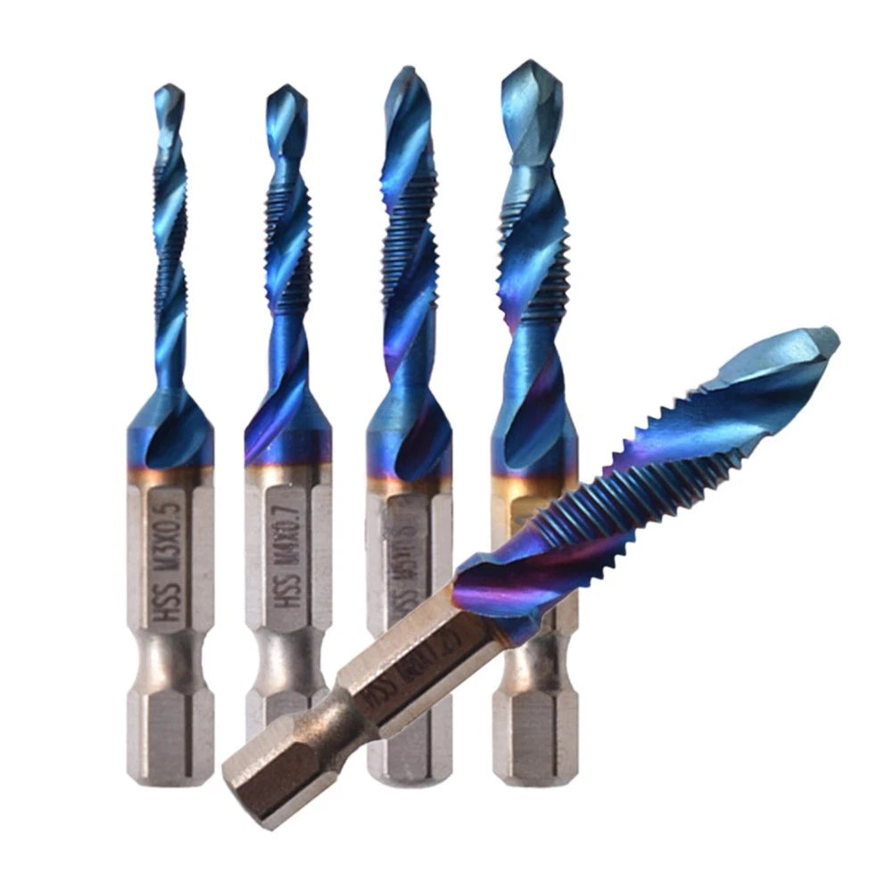 5-Piece Drill Tap Bits Set for Automotive Applications