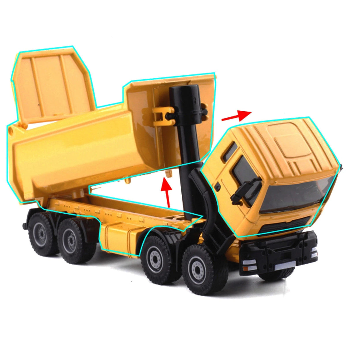 1/50 Heavy Dump Truck Model for Construction Equipment (High Restoration)