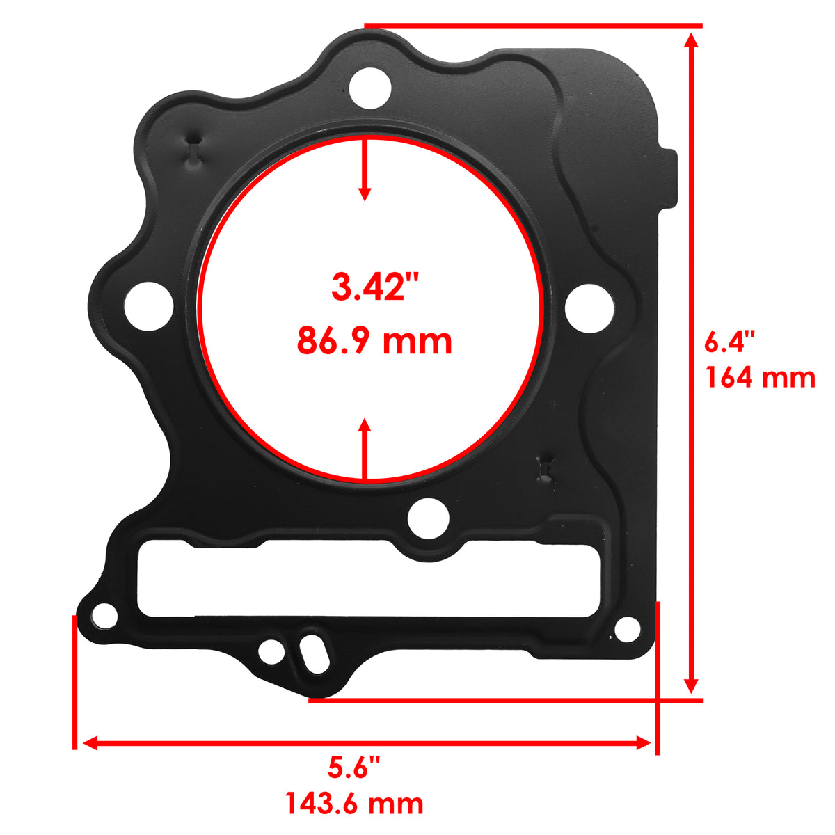 Cylinder Head Gasket Replacement for Honda Sportrax 400 TRX400EX (2005–2008)