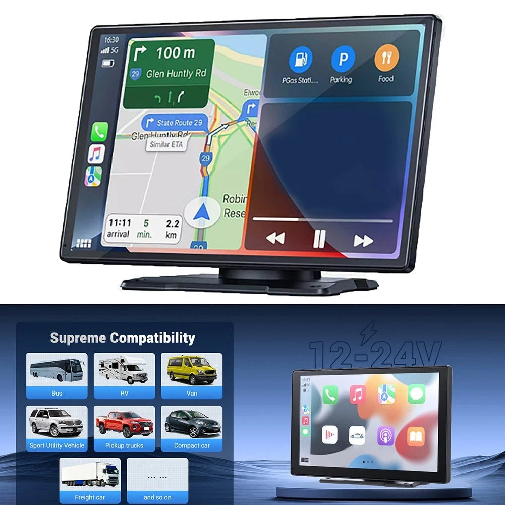 9 Inch Wireless Car Screen System for Carplay & Android Auto (Compatible)