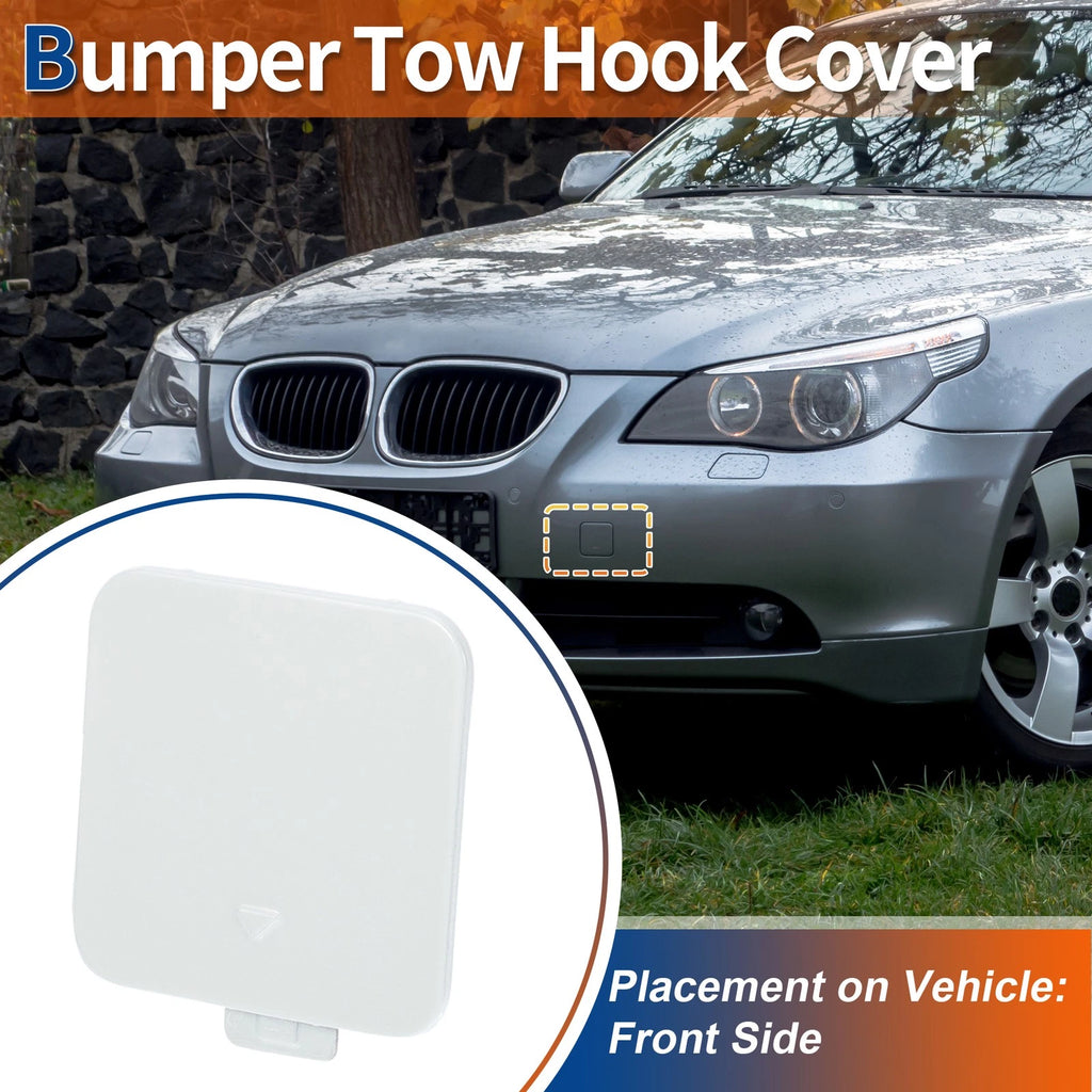 Front Tow Hook Cover Replacement for BMW 525i 530i 550i (2004–2010)