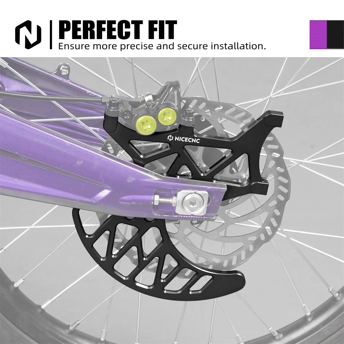 Rear Brake Disc Guard for Surron Light Bee S X L1E (Dual Caliper Mount)