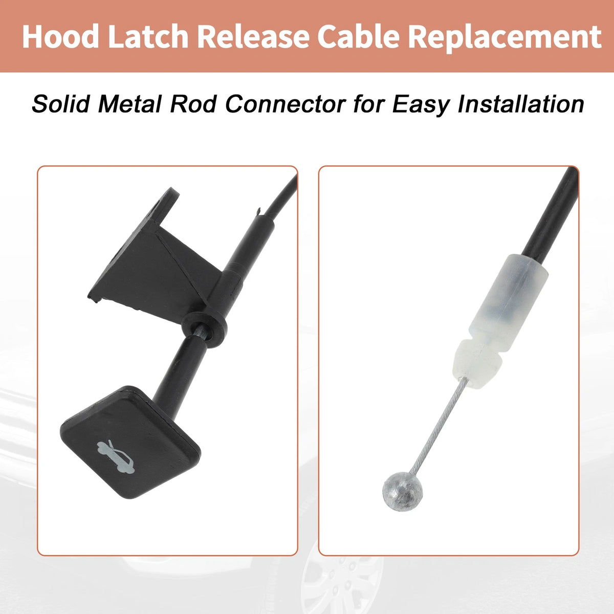 Front Hood Latch Release Cable w/ Handle for Honda CR-V (2002–2006) No. 74130S9AA01