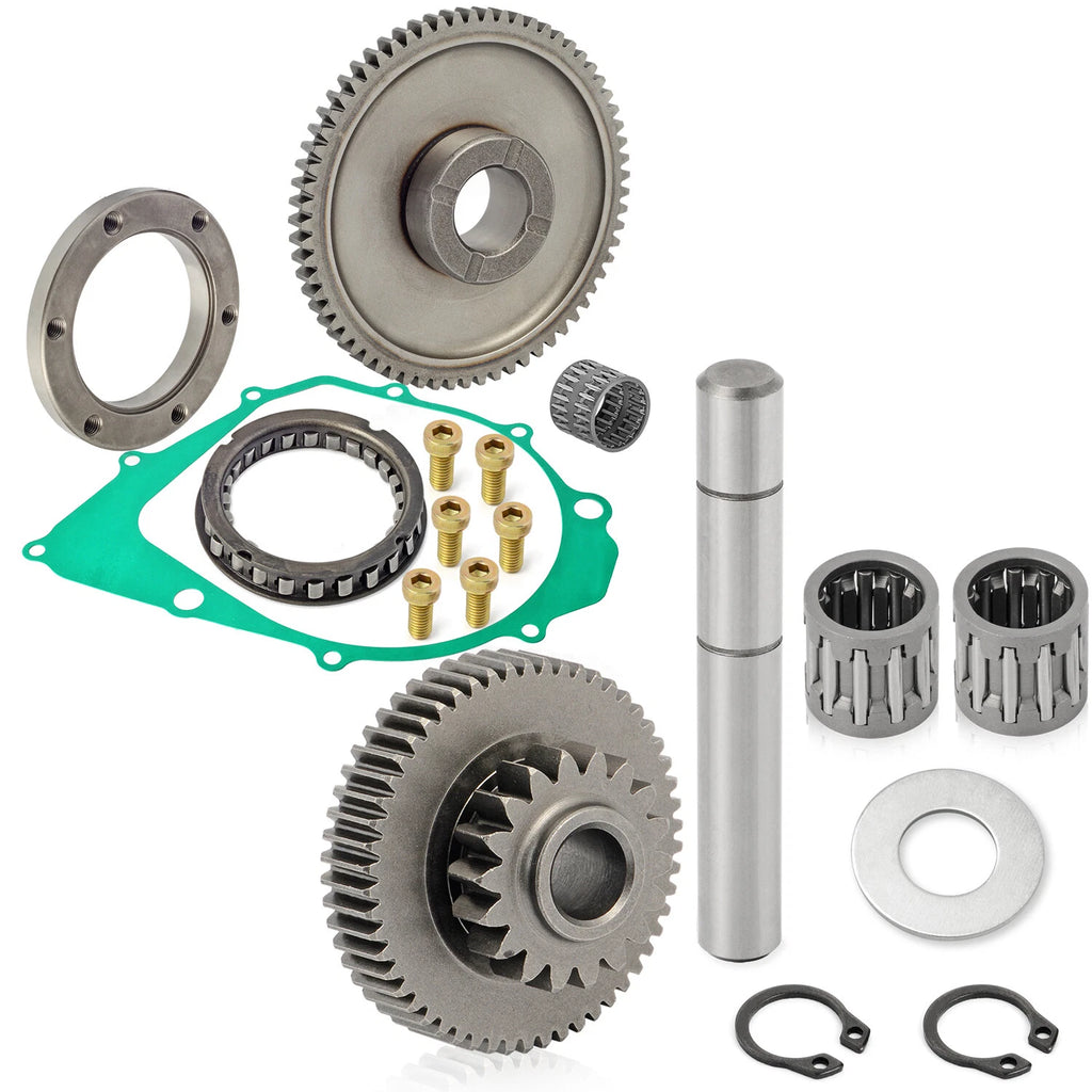 Starter Clutch One Way Bearing Gear Idler Kit 18T/54T for Yamaha Big Bear YFM350 (1987–1999)