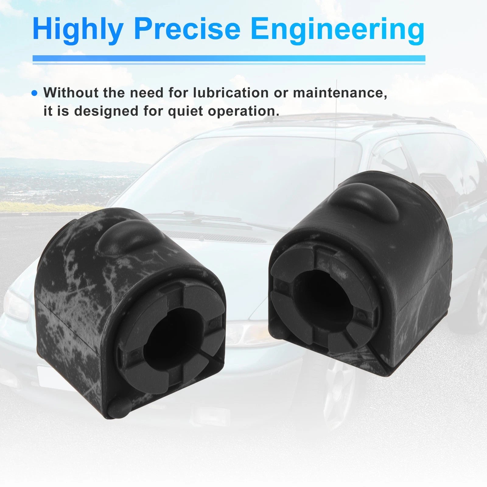 2X Front Side Stabilizer Sway Bar Bushing Kit for Ford Focus (2013–2016)