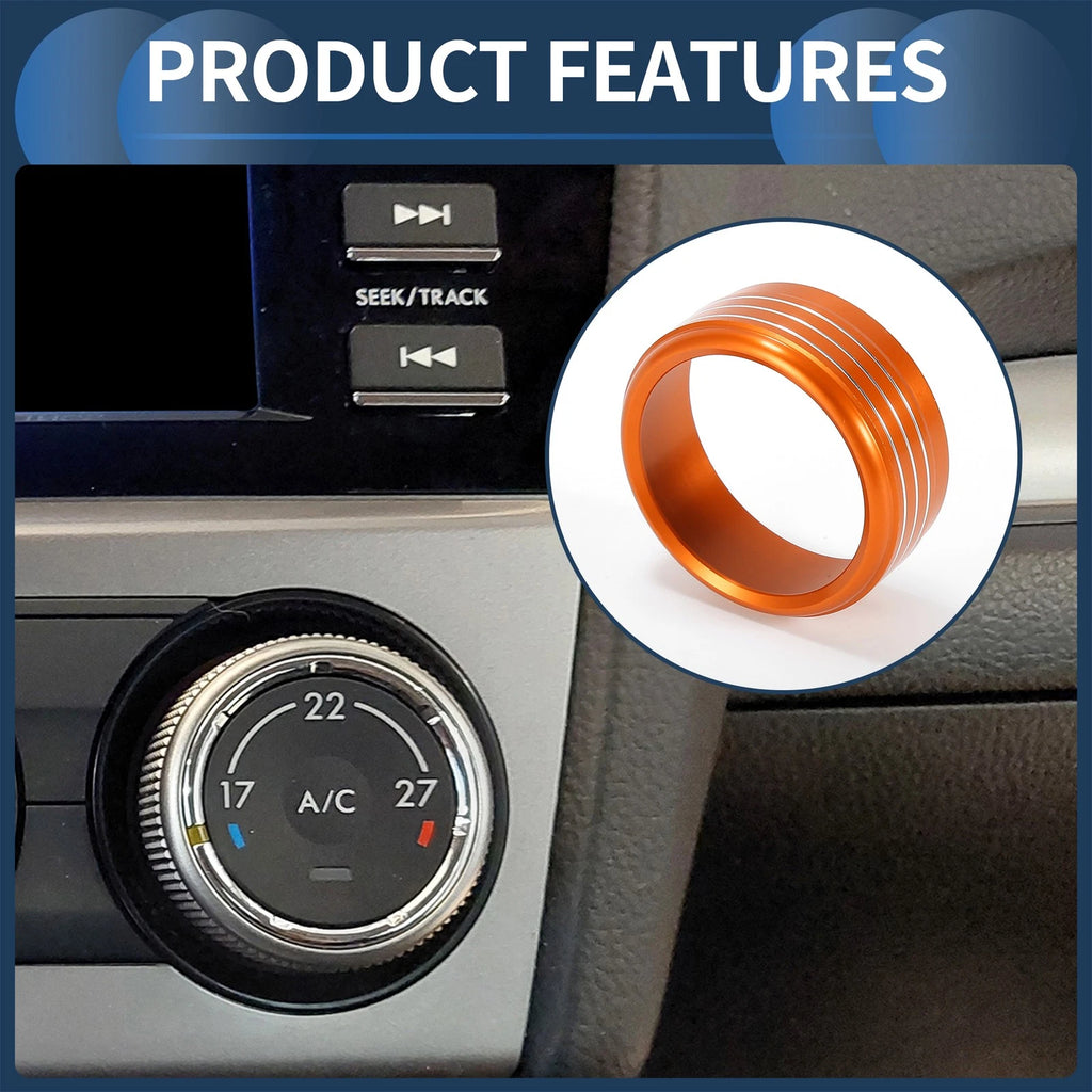 AC Heater Temp Switch Knob Cover Ring Replacement for Subaru Forester (2014–2018)