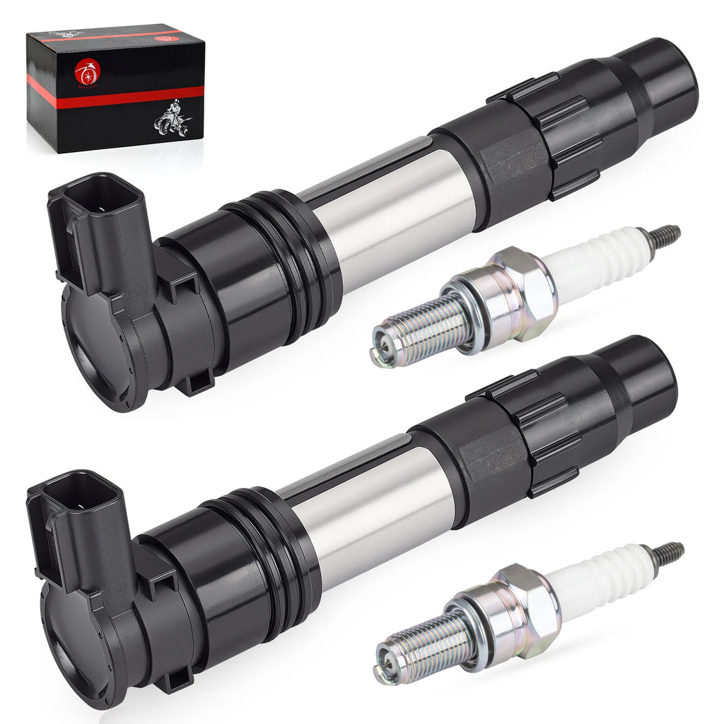 2X Ignition Coils & Iridium Spark Plugs for Kawasaki Z650 (2017–2023)