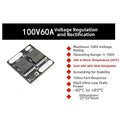 Ideal Diode PCB Module 100V 60A for Solar and Battery Systems