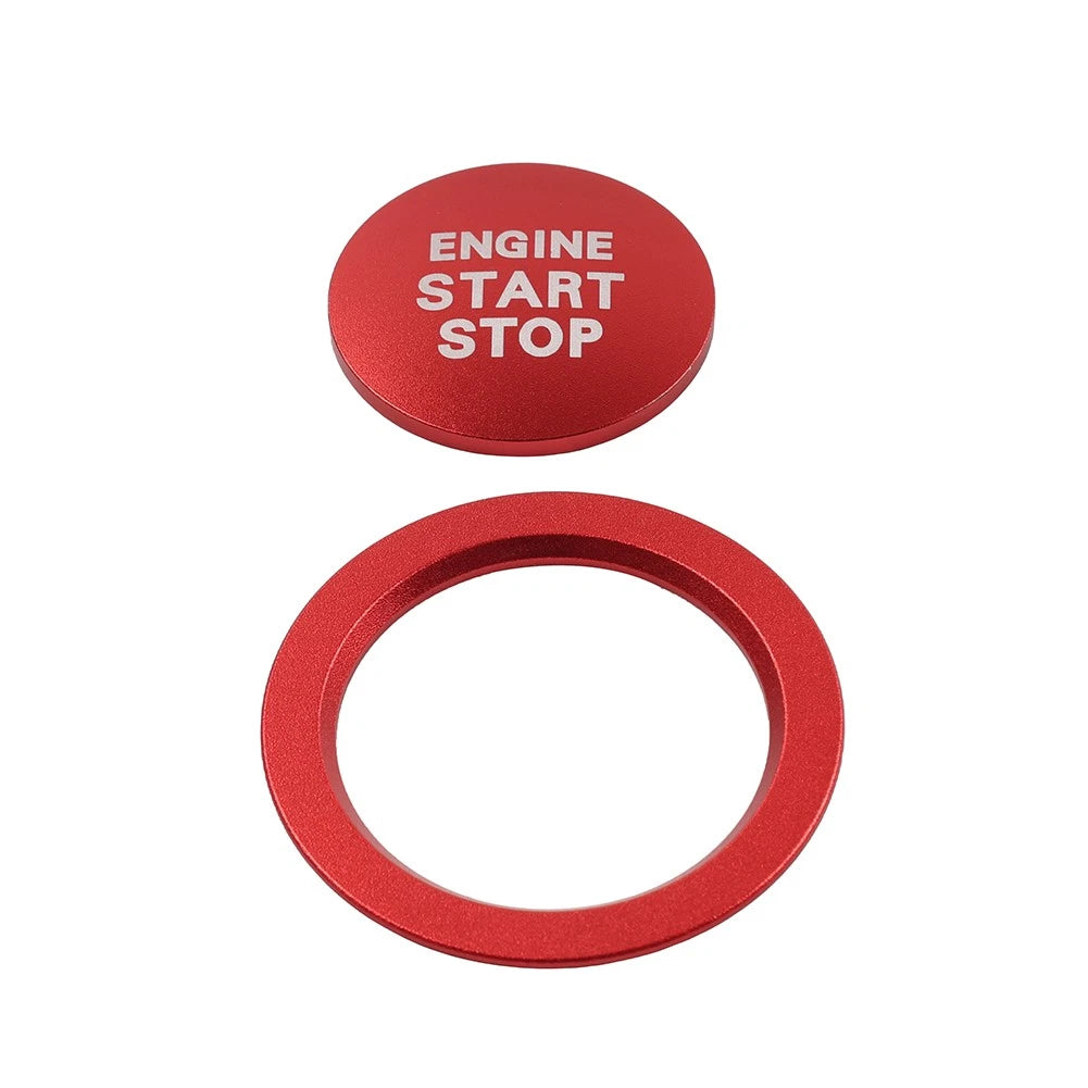 Red Engine Start Stop Push Button Cover Ring For Toyota Tacoma Yaris Prius RAV4