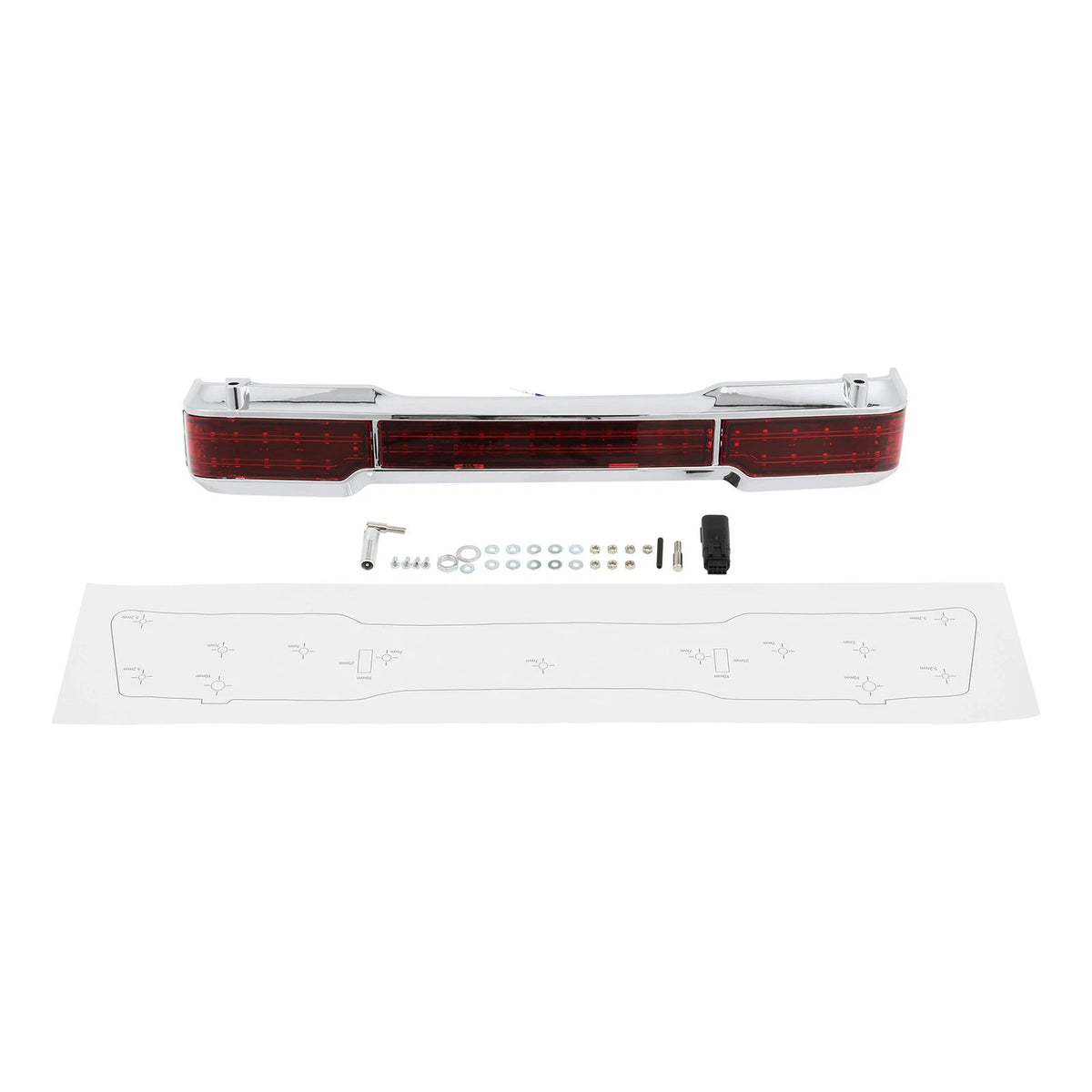 LED Red Tail Light for Harley Touring Electra Street Glide (1997–2008)
