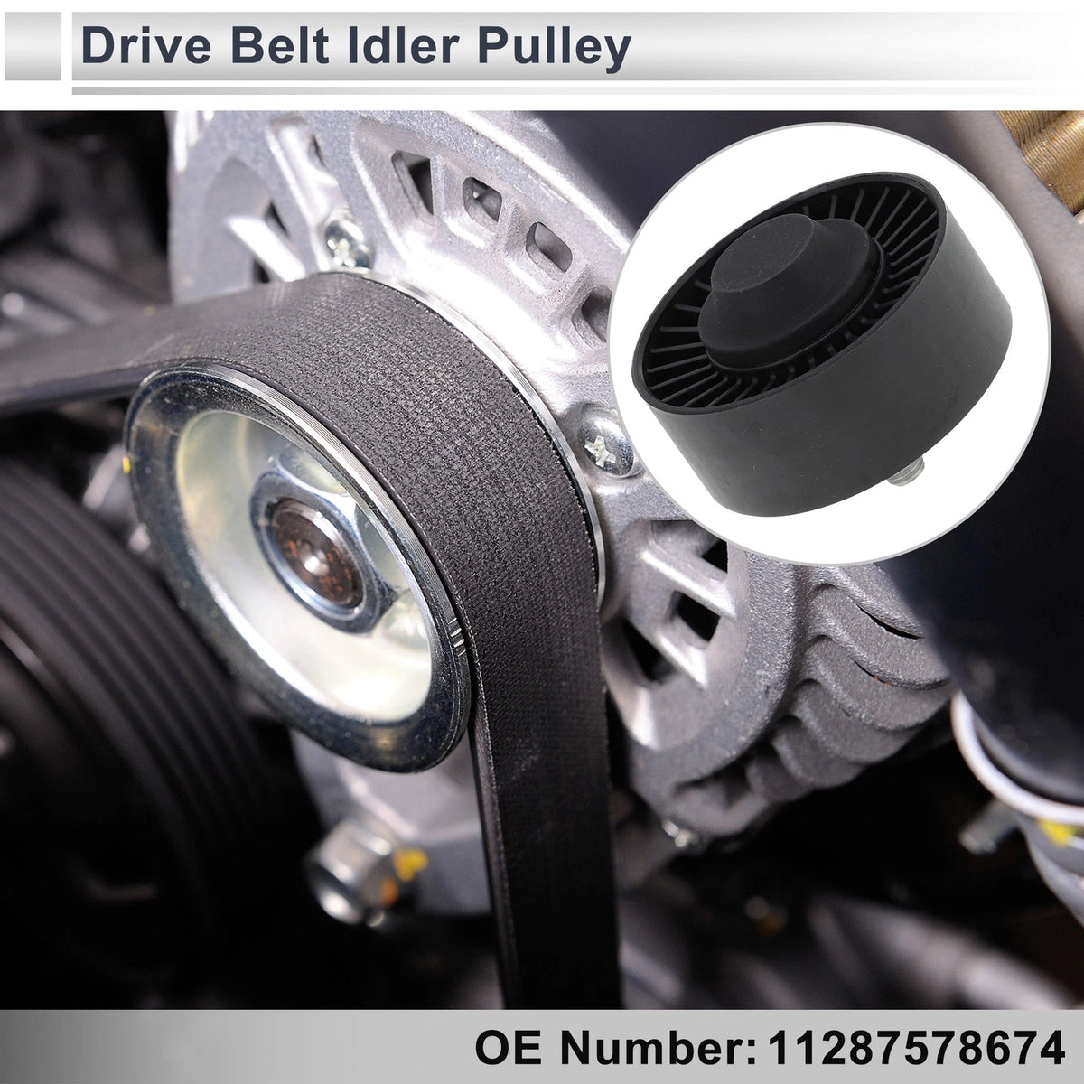 Drive Belt Idler Pulley for BMW 3 Series (2008–2012) Replacement