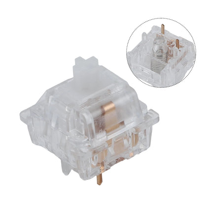 70pcs White 5pin Tactile Linear Switch for Mechanical Gaming Keyboards