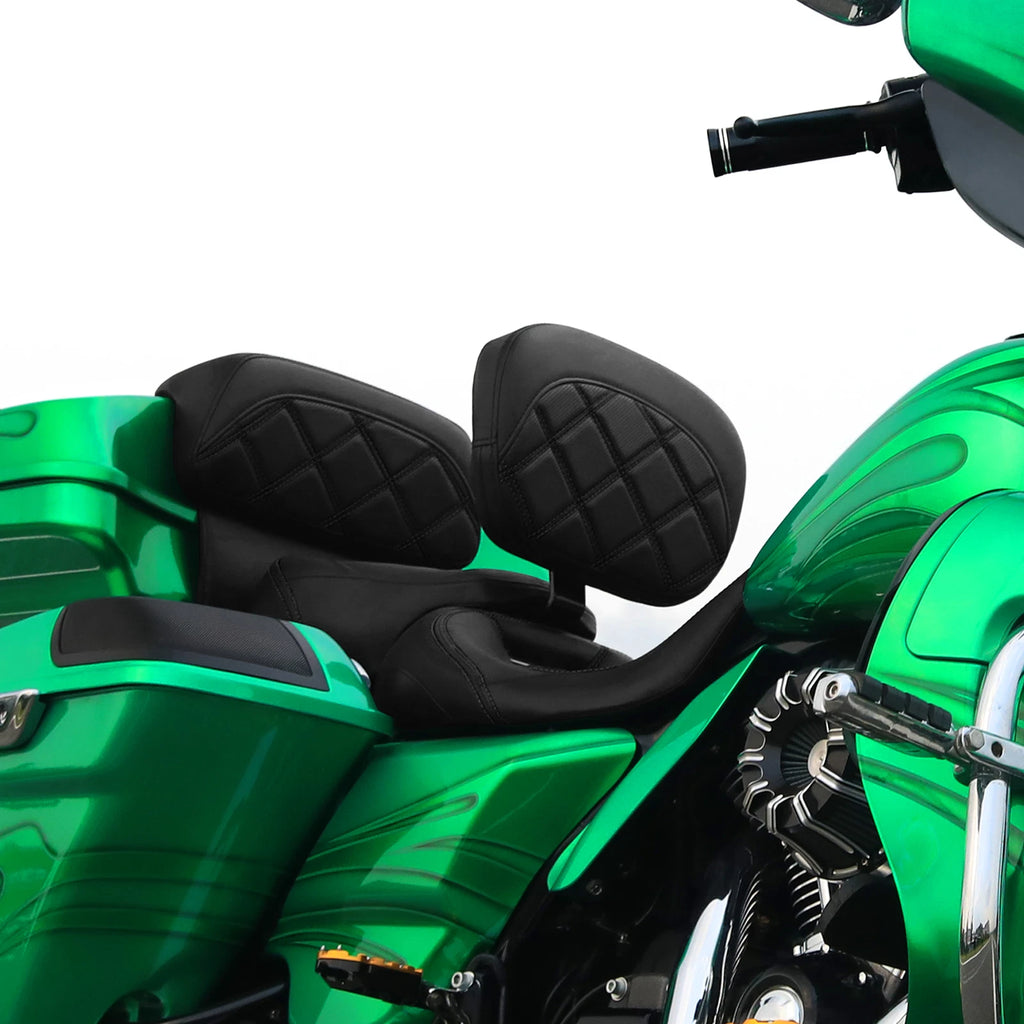 Low-Profile Backrest Pads for Harley Touring (2014–2023)