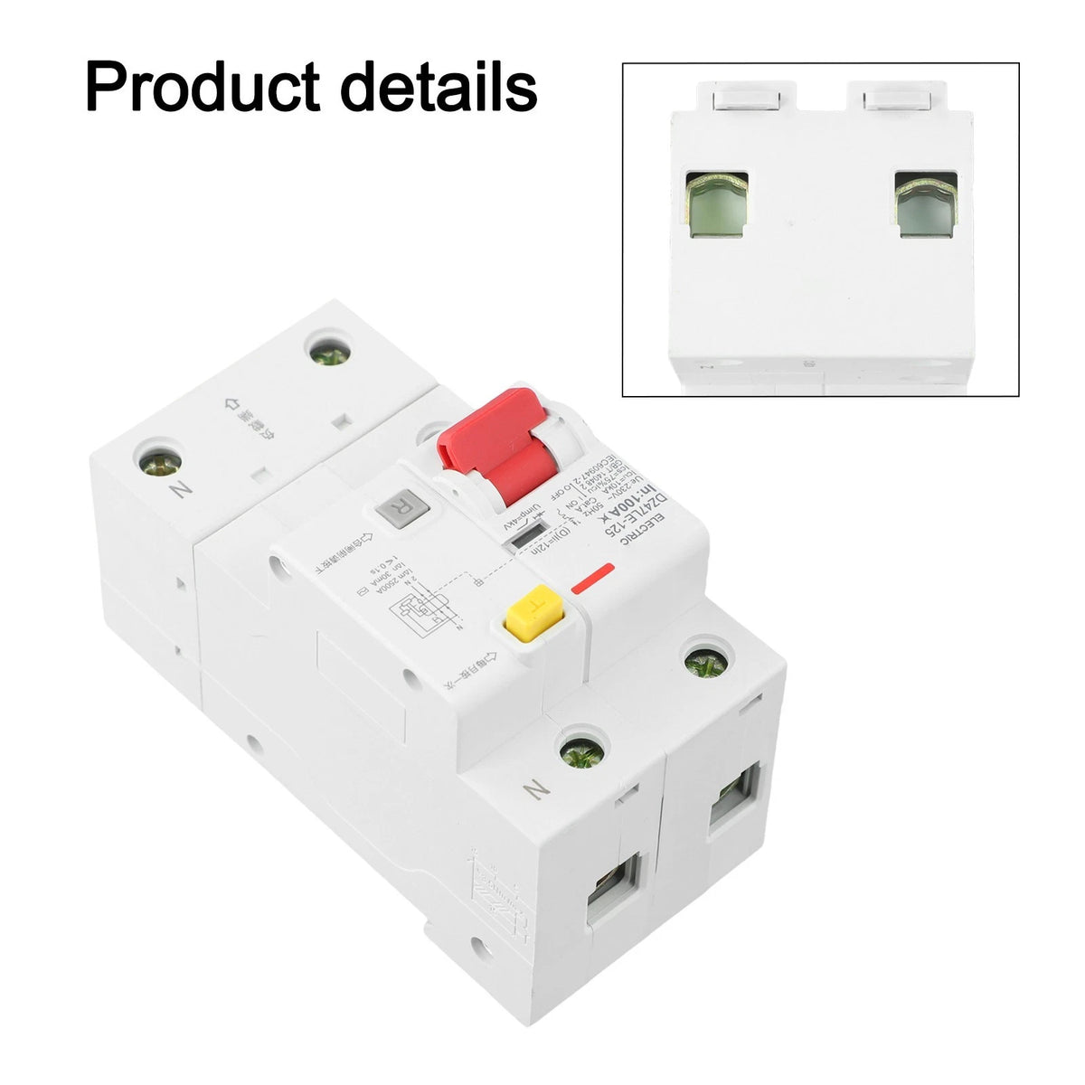 100A Circuit Breaker for DZ47LE 1P N