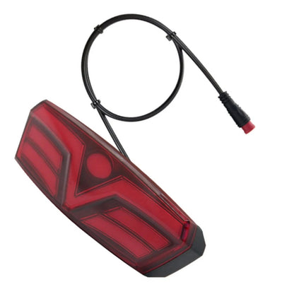 Waterproof DR006 Taillight for Electric Bikes (6V-48V) V-Shaped Dual Mode LED