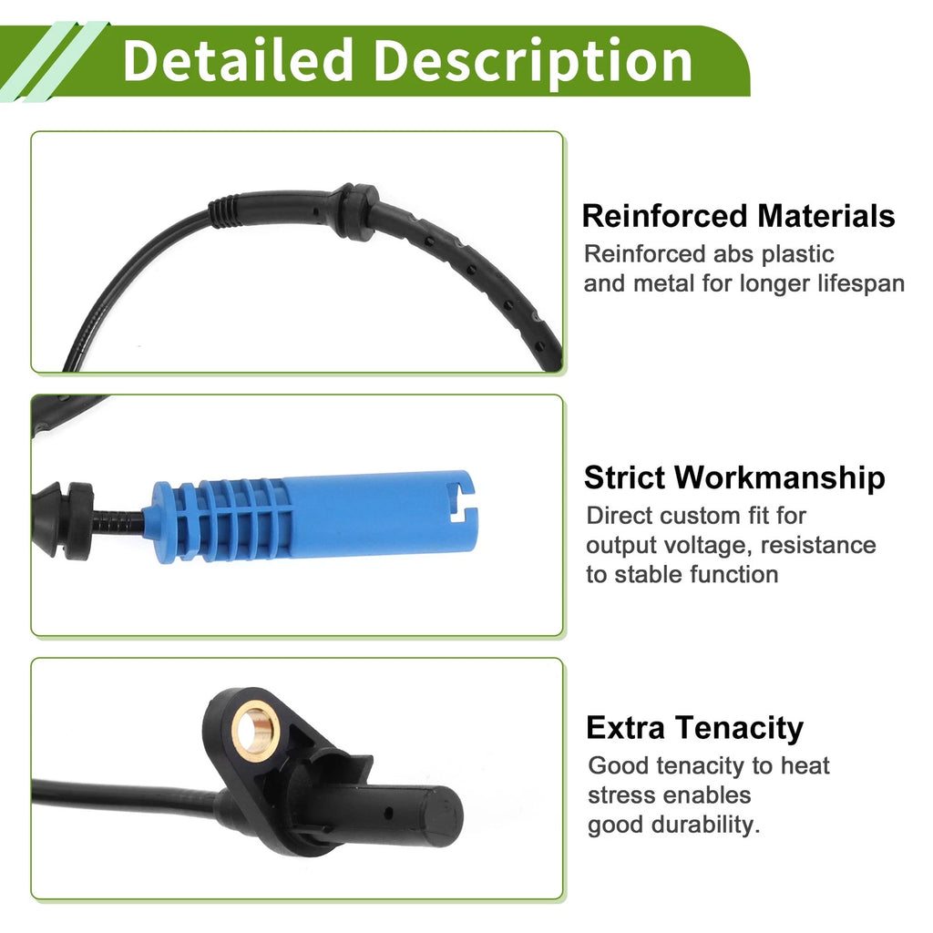 ABS Wheel Speed Sensor Replacement for BMW 745Li 2002–2003