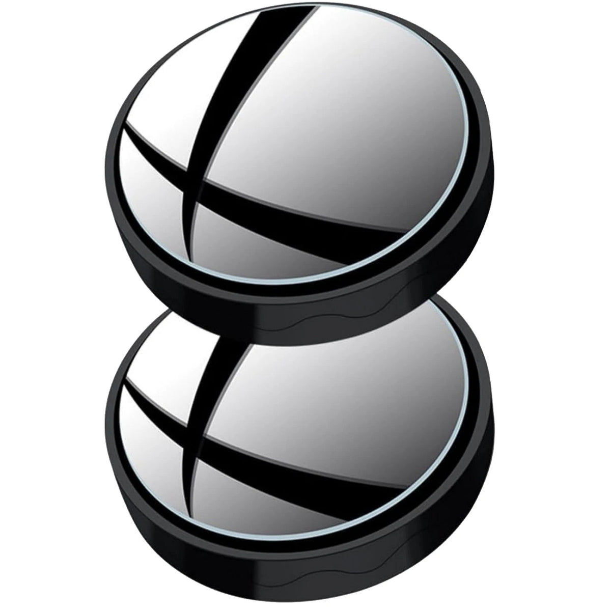 2X Blind Spot Helper Mirror with Suction Cup 360° Adjustable for Vehicles