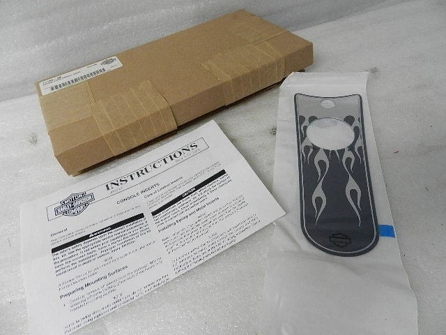 Chrome Flame Console Insert for Harley-Davidson FLHRS (2004–2007)