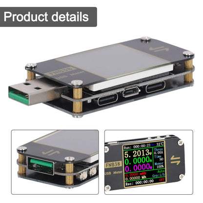 Precise USB Tester with Load Measurement for Universal Use