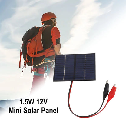 1.5W 12V Solar Panel for DIY Projects - High Efficiency Polycrystalline